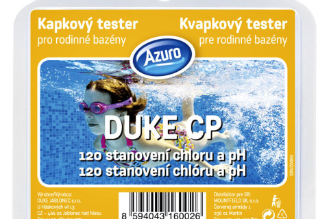 Pro správnou péči o vodu při užití klasických chlorových přípravků je tester DUKE CP nutností